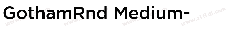 GothamRnd Medium字体转换